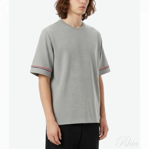 톰브라운 코튼 럭비 숏 슬리브 티 MJS282A J0199 055 - Thom Browne