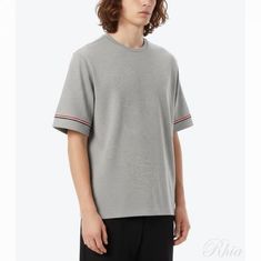 톰브라운 코튼 럭비 숏 슬리브 티 MJS282A J0199 055 썸네일 1