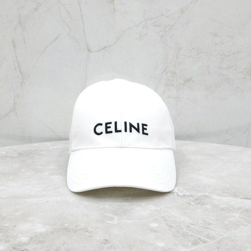 [럭스유] (새상품) 셀린느 코튼 베이스볼 캡 화이트 2AUS9969P - Celine