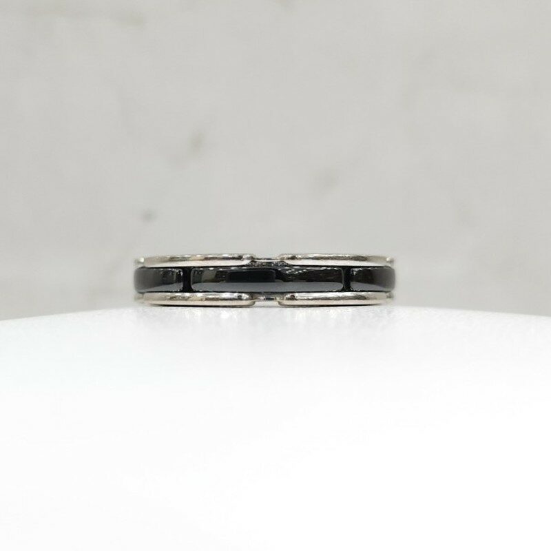 [럭스유] 샤넬 화이트골드 블랙 세라믹 울트라 링 스몰 55호 J3092 - Chanel