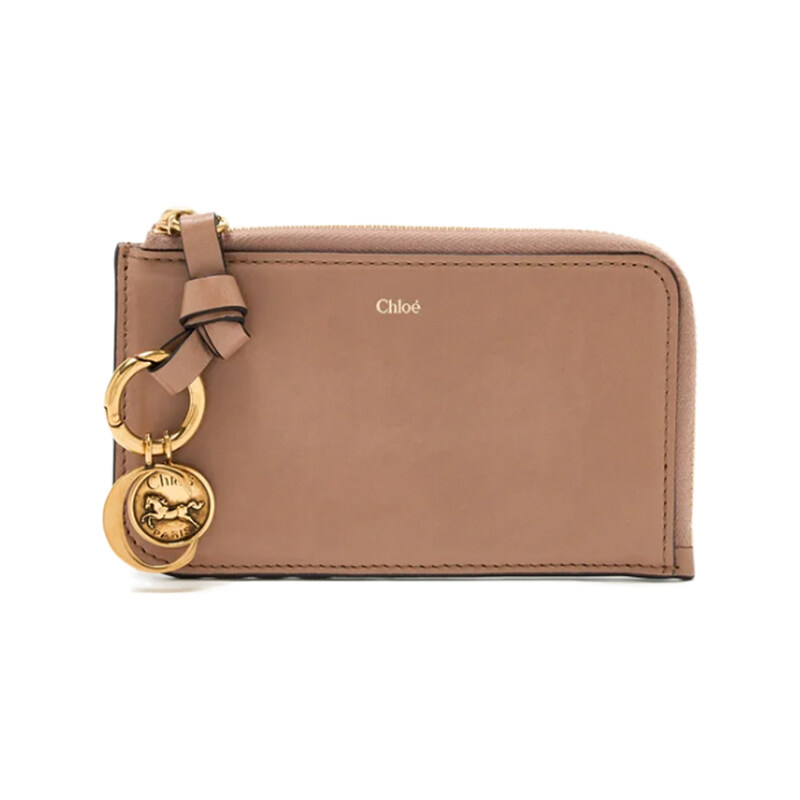 26SS 알파벳 로고 스몰 코인 카드지갑 우드로즈 CHC25SP535O16 527 - Chloe