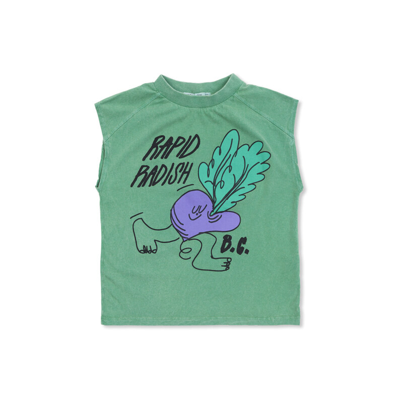 키즈 래피드 래디쉬 슬리브리스 티셔츠 그린 B126AC026 311 - Bobo Choses
