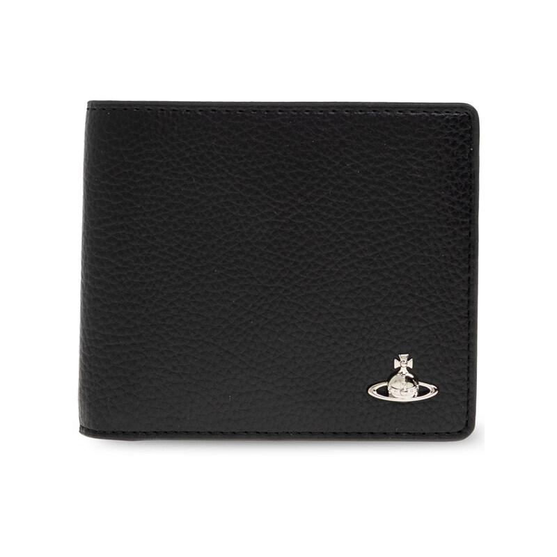 26SS ORB 은장 로고 반지갑 블랙 5115003MM S000D N403 - Vivienne Westwood