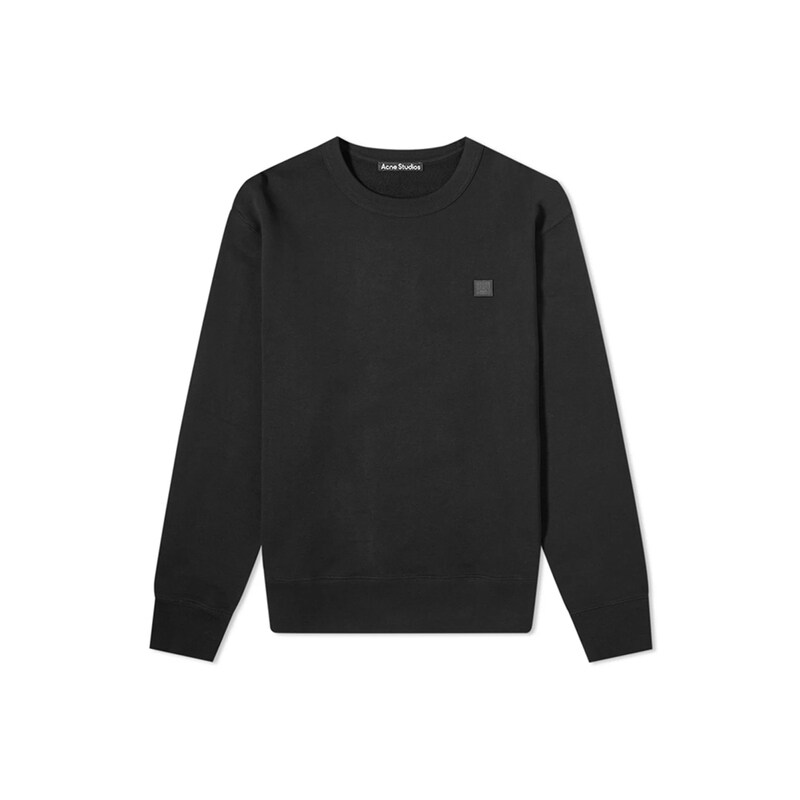 15주년 페어뷰 페이스 패치 기모 맨투맨 블랙 2HL173 900 - Acne Studios