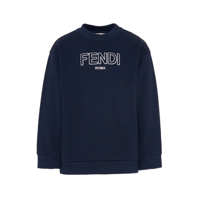 키즈 로고 프린트 맨투맨 네이비 JUH108 5V0 F0QG0 - Fendi