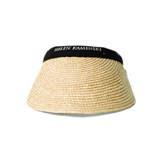 26SS 비앙카 라피아 바이저햇 네추럴/블랙 HAT50265 BIANCA NATURAL BLACK 썸네일 2
