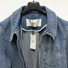 더팩토리 26SS 아미 하트 로고 코튼 지퍼 데님 자켓 / 유즈드 블루 (HJK835 DE0046 480) 썸네일 7