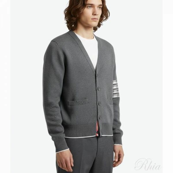 톰브라운 4바 스트라이프 헥터 쟈카드 가디건 MKC469A Y3006 035 - Thom Browne