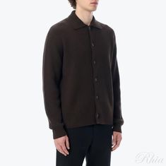 오라리 슈퍼 파인 울 립 니트 셔츠 가디건 A25AC01RK 썸네일 1