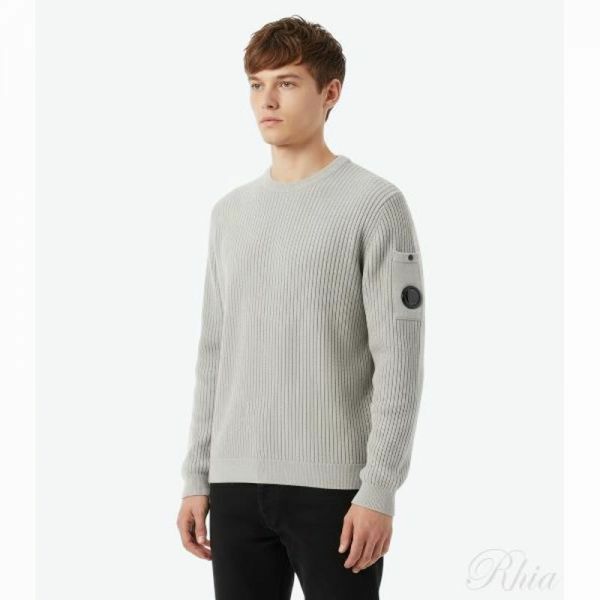 CP컴퍼니 26SS 코튼 셔닐 크루넥 렌즈 니트 20CMKN091A 005687G 904 셰닐 - CP company