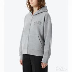 가니 그레이 투 웨이 집 후디 T4328 921 투웨이 집업 썸네일 1