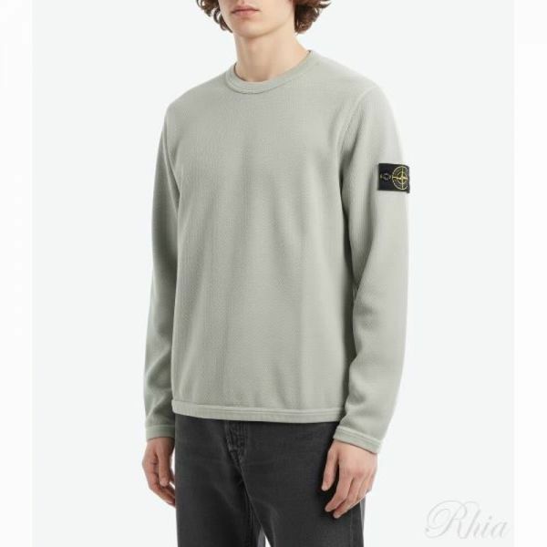 스톤아일랜드 26SS 6100011 메시 스티치 오가닉 코튼 플리스 L1S15 S0297 V0055 메쉬 - Stone Island