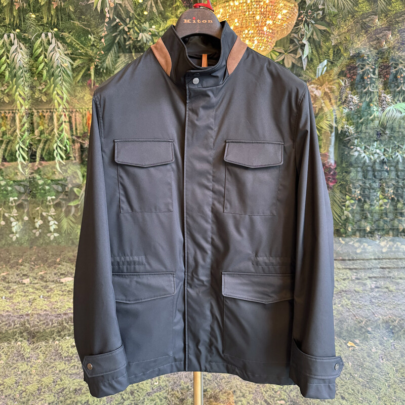 키톤 자켓 트레블러 블랙 UW2317 V0824H03000 - Kiton