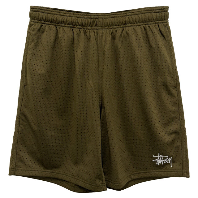 논현 더팩토리 26SS 스투시 MESH BASIC 메쉬 베이직 쇼츠 반바지 / 올리브 (112335 0403) - Stussy