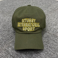 논현 더팩토리 26SS 스투시 MD INT. SPORT 미드 뎁스 인터네셔널 스트랩백 캡 야구모자 / 다크 올리브 (1311182 0436) 썸네일 1