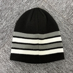논현 더팩토리 26SS 스투시 BASIC STRIPED SKULL 베이직 스트라이프 스컬캡 비니 모자 / 블랙 (1321236 0001) 썸네일 1