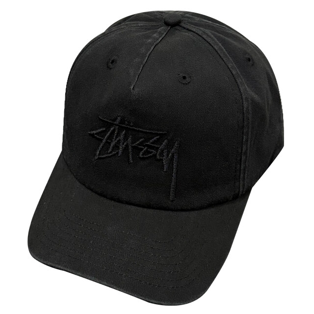 더팩토리 26SS 스투시 BIG STOCK MID DEPTH 빅 스탁 미드 뎁스 캡 야구모자 / 블랙 (1311145 0001) - Stussy