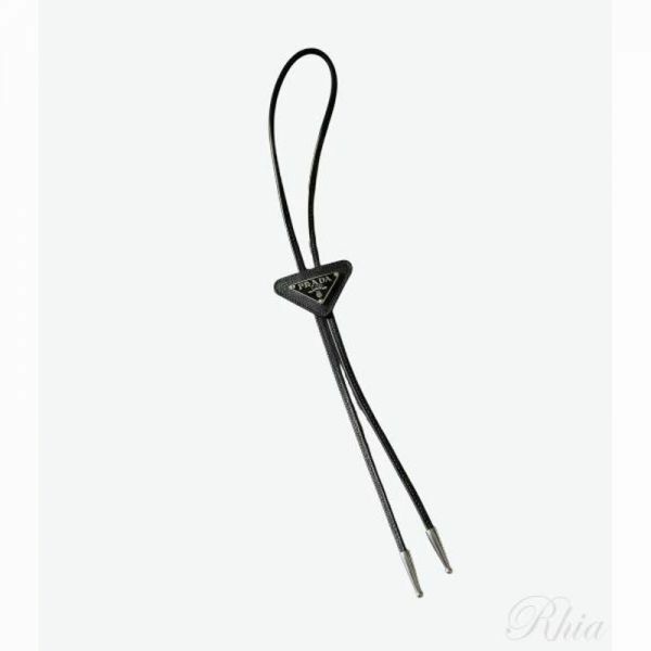 프라다 26SS 사피아노 로고 보로 타이 2IC027 QHH F0002 - Prada