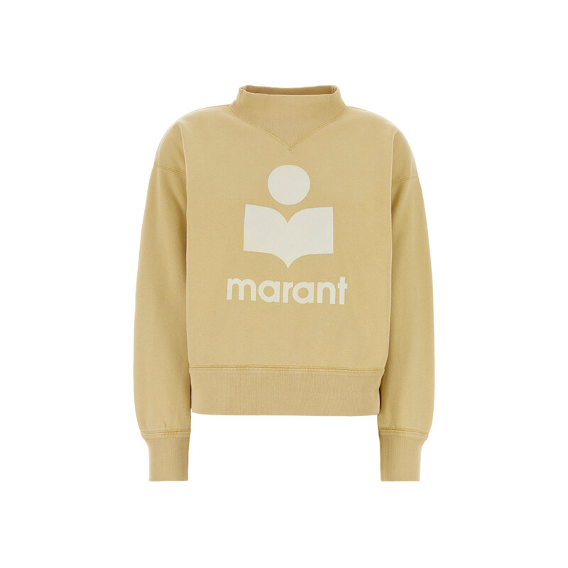 이자벨마랑 26SS MOBY 벨벳 로고 맨투맨 라이트오크 SW0003FA D1M04E 10LC - Isabel Marant