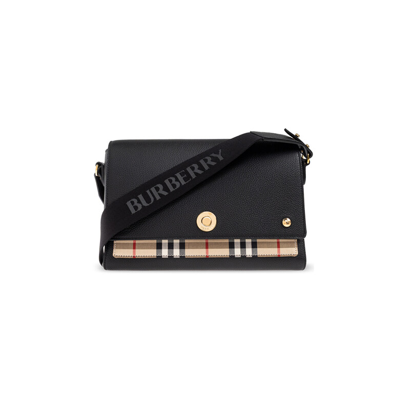 버버리 26SS NOTE 미디움 크로스숄더백 블랙 8117037 - Burberry
