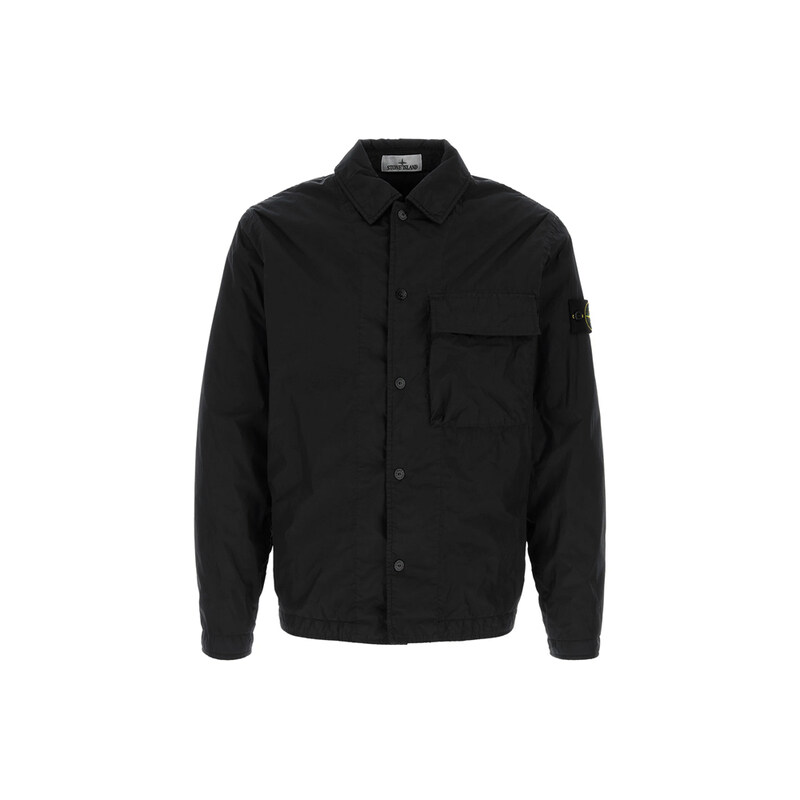 26SS 와펜 패치 오버 셔츠자켓 블랙 L1S15 1200002 S0A23 V0029 - Stone Island