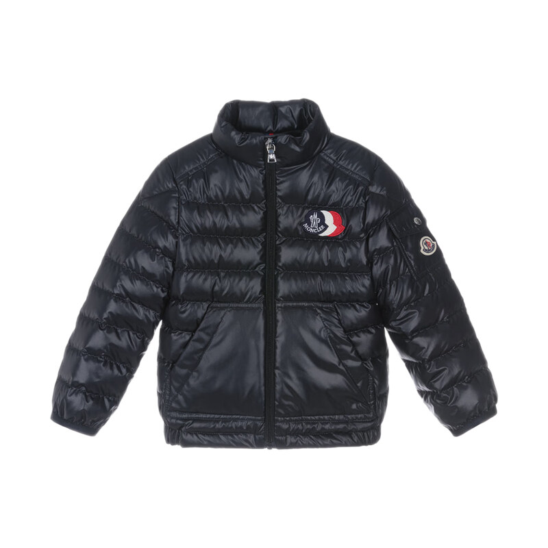 키즈 여성 벵기 BENGI 로고 패치 패딩자켓 네이비 1A000 06 597YX 778 - Moncler