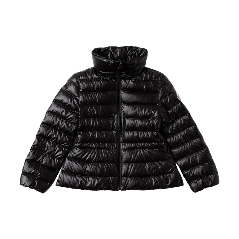 키즈 여성 FEM 로고 패치 하이넥 경량 패딩자켓 블랙 1A000 15 597QN 999 - Moncler