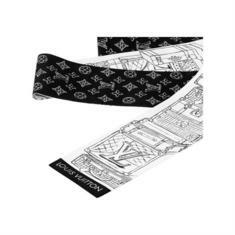 [국내배송]26S/S 루이비통 스카프 마이 LV 러기지 방도 블랙 M96507 썸네일 1