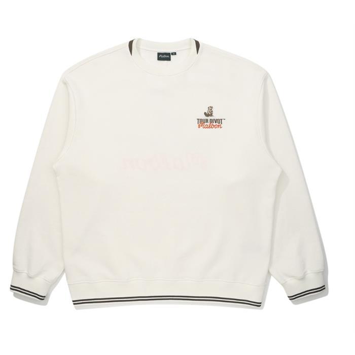 [국내배송]26S/S 말본 골프 맨투맨 아이보리 M6121LFS02IVY - Malbon