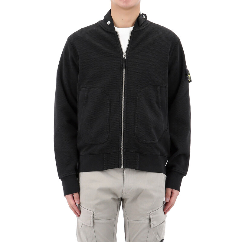 국내배송 26SS 스톤아일랜드 와펜 패치 코튼 집업 자켓 L1S156100014 S0297 V0029 - Stone Island