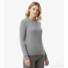 폴로랄프로렌 26FW 포니로고 자수 케이블 니트 211971795001 썸네일 1