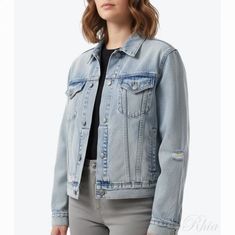 폴로랄프로렌 25FW 크롭 데님 자켓 211969393001 썸네일 1