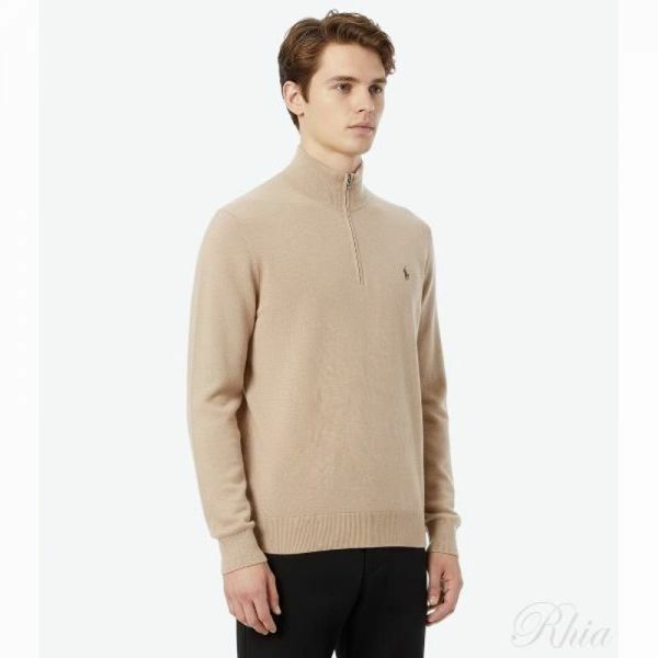 폴로랄프로렌 25FW 포니로고 니트 하프 집업 710932304500 - Polo Ralph Lauren