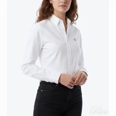 폴로랄프로렌 포니로고 자수 옥스포드 셔츠 211891377003 썸네일 1