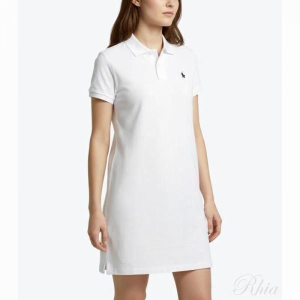 폴로랄프로렌 포니 로고 반팔 원피스 211799490 017 - Polo Ralph Lauren