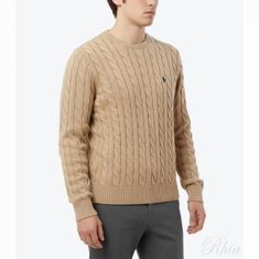 폴로랄프로렌 25FW 포니로고 케이블 니트 710775885 014 썸네일 1
