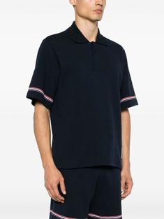 25SS 톰브라운 코튼 럭비 폴로 티셔츠 MJP209AJ0199415 NAVY DOM 썸네일 5
