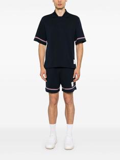25SS 톰브라운 코튼 럭비 폴로 티셔츠 MJP209AJ0199415 NAVY DOM 썸네일 4