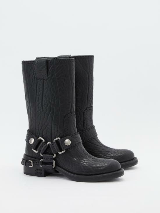 미우미우 부츠 5U350E2FLCF0002 BLACK DOM - Miu Miu