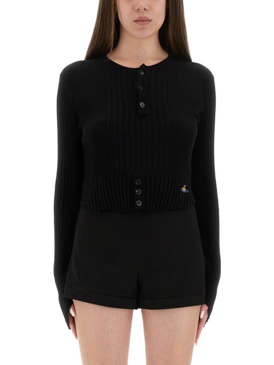 25FW 비비안웨스트우드 스웨터 1803006GY003MN401 BLACK DOM - Vivienne Westwood