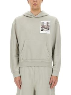 25SS 헬무트랭 후드 티셔츠 O10HM520B00 GREY DOM 썸네일 1