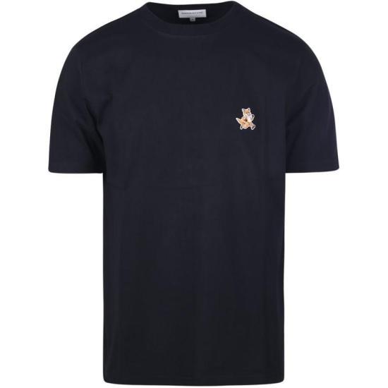 메종키츠네 스피디 폭스 패치 컴포트 티셔츠 MM00125KJ0008P199 BLACK DOM - Maison Kitsune