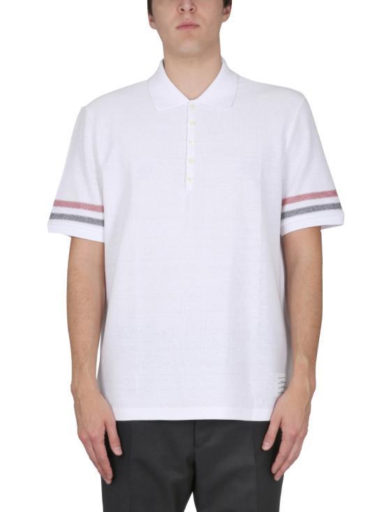 톰브라운 폴로 티셔츠 MJP169AJ0046100 WHITE DOM - Thom Browne