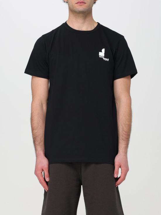이자벨마랑 반팔 티셔츠 TS0047HAB1N21H01BK BLACK DOM - Isabel Marant