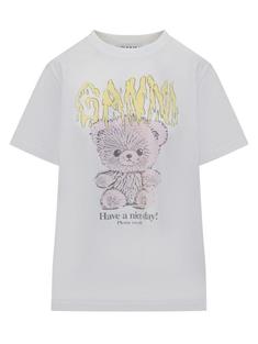 25FW 가니 반팔 티셔츠 T4289151 BRIGHT WHITE DOM 썸네일 1