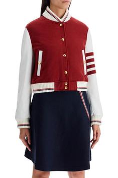 톰브라운 봄버 자켓 FBC884XF0764615 BURGUNDY DOM 썸네일 2