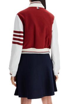 톰브라운 봄버 자켓 FBC884XF0764615 BURGUNDY DOM 썸네일 3