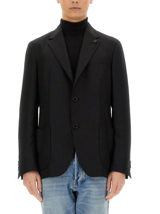 25SS 라르디니 수트 자켓 ES949EESIF64504999 BLACK DOM - Lardini