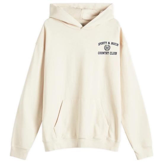 스포티앤리치 후드 티셔츠 WS066S409VC CREAM NAVY DOM - Sporty & Rich