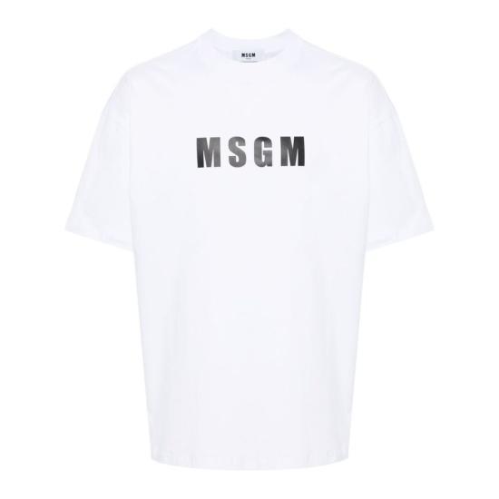 엠에스지엠 반팔 티셔츠 3640MM12824700201 WHITE DOM - MSGM
